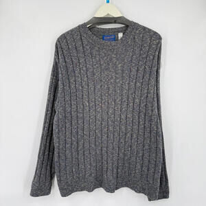 Men's Pendleton Blue Vintage Wool Blend Crew Sweater Large